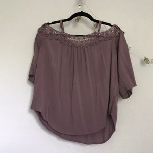 Off the shoulder lace top